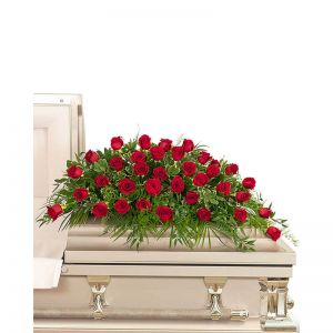 36 Red Roses Casket Spray