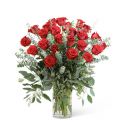 Red Roses with Eucalyptus Foliage (24)