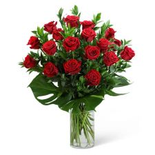 Red Roses with Modern Foliage (18)