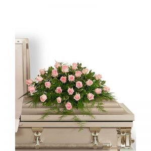 Pink Tranquility Casket Spray